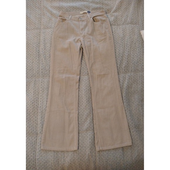 Gap boho flared corduroy beige pants size 8 - Picture 5 of 9